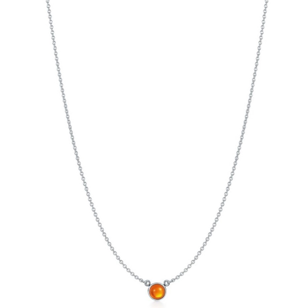 Tiffany & Co. Elsa Peretti Color by the yard orange chalcedony cabochon necklace